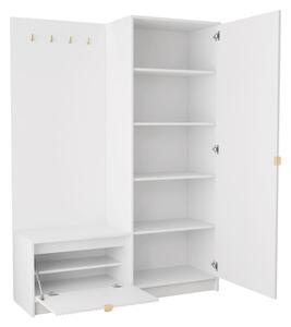 Šatní skříň Razimo, Barvy: bílý velvet 5903211527975