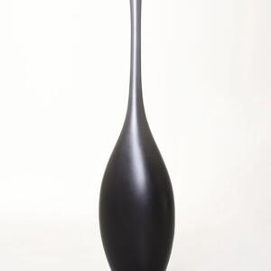Váza CHANTAL, sklolaminát, výška 100 cm, černo-stříbrná