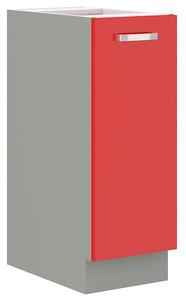 Výsuvná skříňka ULLERIKE - šířka 30 cm, červená / šedá