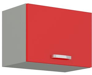 Digestořová skříňka ULLERIKE - šířka 60 cm, červená / šedá
