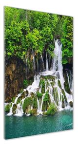Vertikální Foto obraz skleněný svislý Vodopád v lese osv-85137892