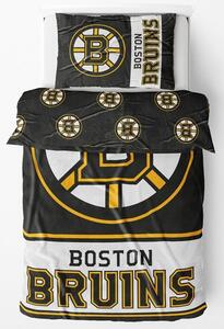 Mikroplyšové hokejové povlečení NHL Boston Bruins - 70 x 90 cm + 140 x 200 cm