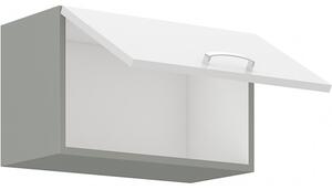 Digestořová skříňka ULLERIKE - šířka 60 cm, bílá / šedá