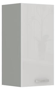 Horní kuchyňská skříňka ULLERIKE - šířka 30 cm, bílá / šedá