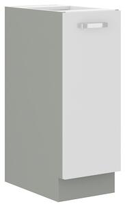 Výsuvná skříňka ULLERIKE - šířka 30 cm, bílá / šedá