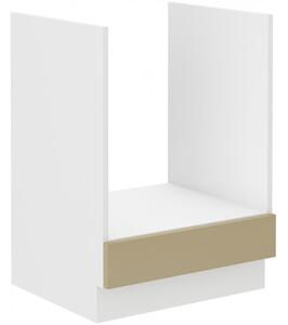 Sporáková skříňka LAJLA - šířka 60 cm, cappucino / bílá