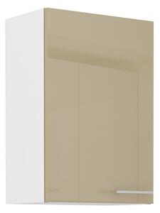 Horní kuchyňská skříňka LAJLA - šířka 50 cm, cappucino / bílá