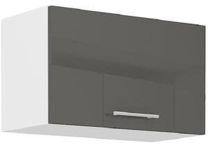 Digestořová skříňka LAJLA - šířka 60 cm, šedá / bílá