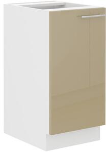Dolní jednodveřová skříňka LAJLA - šířka 40 cm, cappucino / bílá