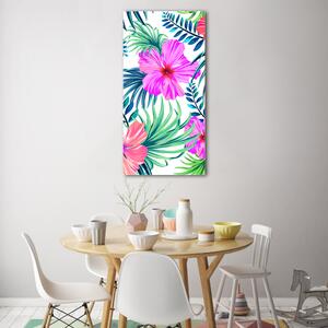 Vertikální Foto obraz skleněný svislý Havajské květiny osv-85241355