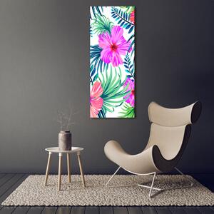 Vertikální Foto obraz skleněný svislý Havajské květiny osv-85241355
