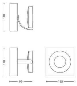 53170/31/16 Clockwork bodové LED vítidlo 1x4,5W 500lm 2700K stmívatelné IP20, bílé