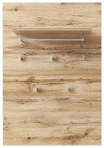 ŠATNÍ PANEL, barvy stříbra, barvy dubu, 80/117/30 cm Voleo - Šatní panely