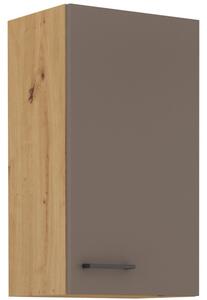 Horní kuchyňská skříňka BALIJA - šířka 40 cm, lanýžově šedá / dub artisan