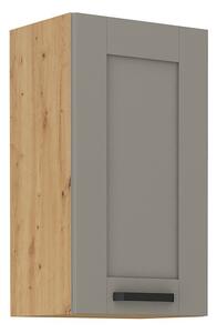 Horní kuchyňská skříňka LAILI - šířka 40 cm, světle šedá / dub artisan