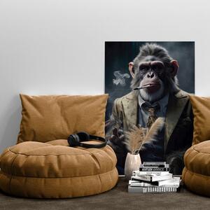 Obraz zvířecí gangster šimpanz