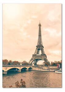 Vertikální Fotoobraz na skle Eiffelová věž Paříž osv-85485728