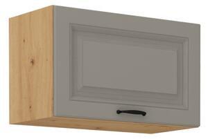 Digestořová skříňka SOPHIA - šířka 60 cm, světle šedá / dub artisan