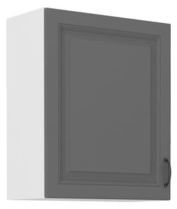 Horní kuchyňská skříňka SOPHIA - šířka 60 cm, šedá / bílá