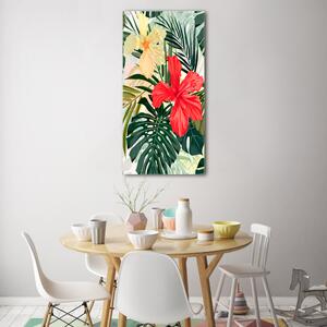 Vertikální Foto obraz skleněný svislý Havajské květiny osv-85640052