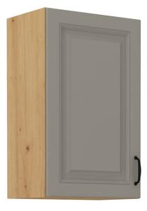 Horní kuchyňská skříňka SOPHIA - šířka 45 cm, světle šedá / dub artisan