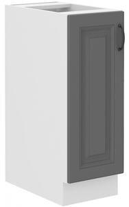 Výsuvná skříňka SOPHIA - šířka 30 cm, šedá / bílá