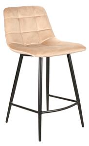 Barová židle LUMI - černá / béžová