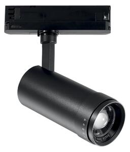 FAN LED-EXPLORER-NER Třífázový lištový LED reflektor EXPLORER černý 3W 3000-4000 K 71x167 mm - FANEUROPE