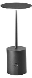 FAN LED-LIBERTY-NER Nabíjecí venkovní svítidlo LIBERTY LED TOUCH DIMM černá 3000K IP44 baterie 4000 mAh bezdrátové + USB nabíjení - FANEUROPE
