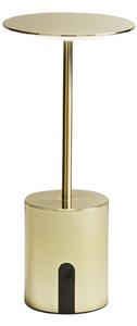 FAN LED-LIBERTY-ORO Nabíjecí venkovní svítidlo LIBERTY LED TOUCH DIMM zlatá 3000K IP44 baterie 4000 mAh bezdrátové + USB nabíjení - FANEUROPE