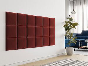 Čalouněný nástěnný panel 30x30 PAG - červený