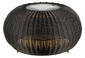 LA 1008388 ADEGAN venkovní stojací lampa, plochá, solární, 2200 K, IP65, černá - BIG WHITE (SLV)