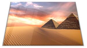 Skleněné prkénko pyramidy Egypt