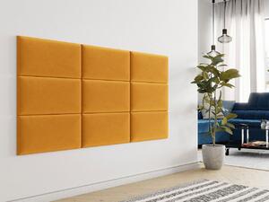 Čalouněný nástěnný panel 60x30 PAG - žlutý