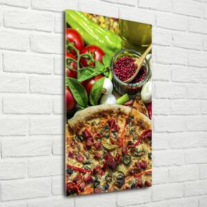Vertikální Fotoobraz skleněný na stěnu do obýváku Pizza osv-86386150