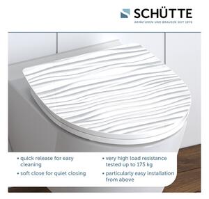 Schütte Záchodové prkénko se zpomalovacím mechanismem (bílá vlna) (100253145006)