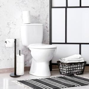 Erga Westa, držák WC papíru se zásobníkem na toaletní papír, černá matná, ERG-YKA-P.WESTA-BLK