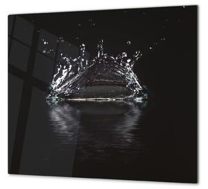 Ochranná deska stříkající voda černý podklad - 2x 52x30cm / Bez lepení na zeď