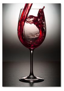 Vertikální Foto obraz sklo tvrzené Červené víno osv-86527564