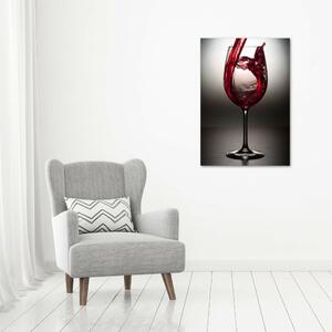 Vertikální Foto obraz sklo tvrzené Červené víno osv-86527564