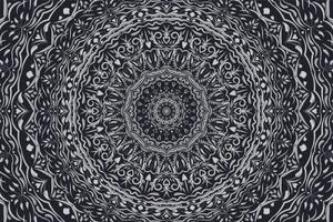 Tapeta Mandala vintage černobílá - 150x100 cm