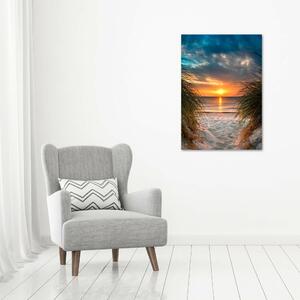 Vertikální Fotoobraz na skle Západ slunce moře osv-86628044