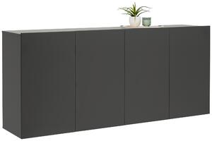 ŠIROKÁ KOMODA, antracitová, 180/80/42 cm Hom`in, Online Only
