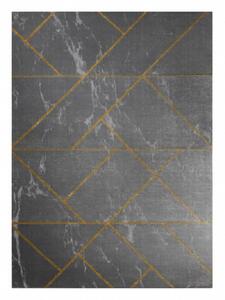 Hans Home | Kusový koberec Emerald geometric 1012 grey and gold - 80x150