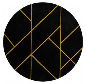 Hans Home | Kusový koberec Emerald geometric 1012 black and gold kruh