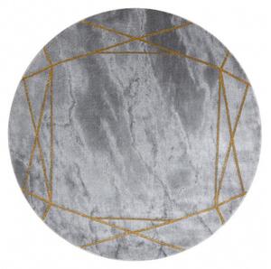 Hans Home | Kusový koberec Emerald 1022 grey and gold kruh - 120x120 (průměr) kruh