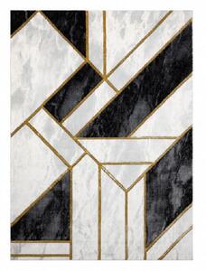 Hans Home | Kusový koberec Emerald 1015 black and gold - 80x150