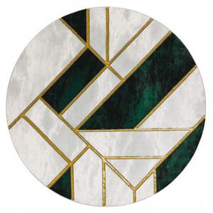 Hans Home | Kusový koberec Emerald 1015 green and gold kruh - 120x120 (průměr) kruh