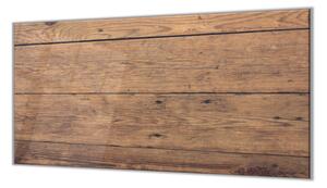 Ochranná deska dekor dřevo dub - 52x60cm / S lepením na zeď