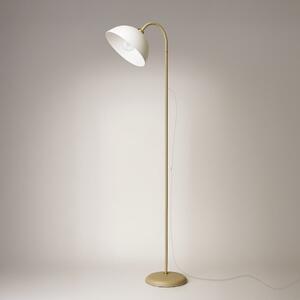 Stojací lampa Zack, 1x bílé PVC stínítko, be